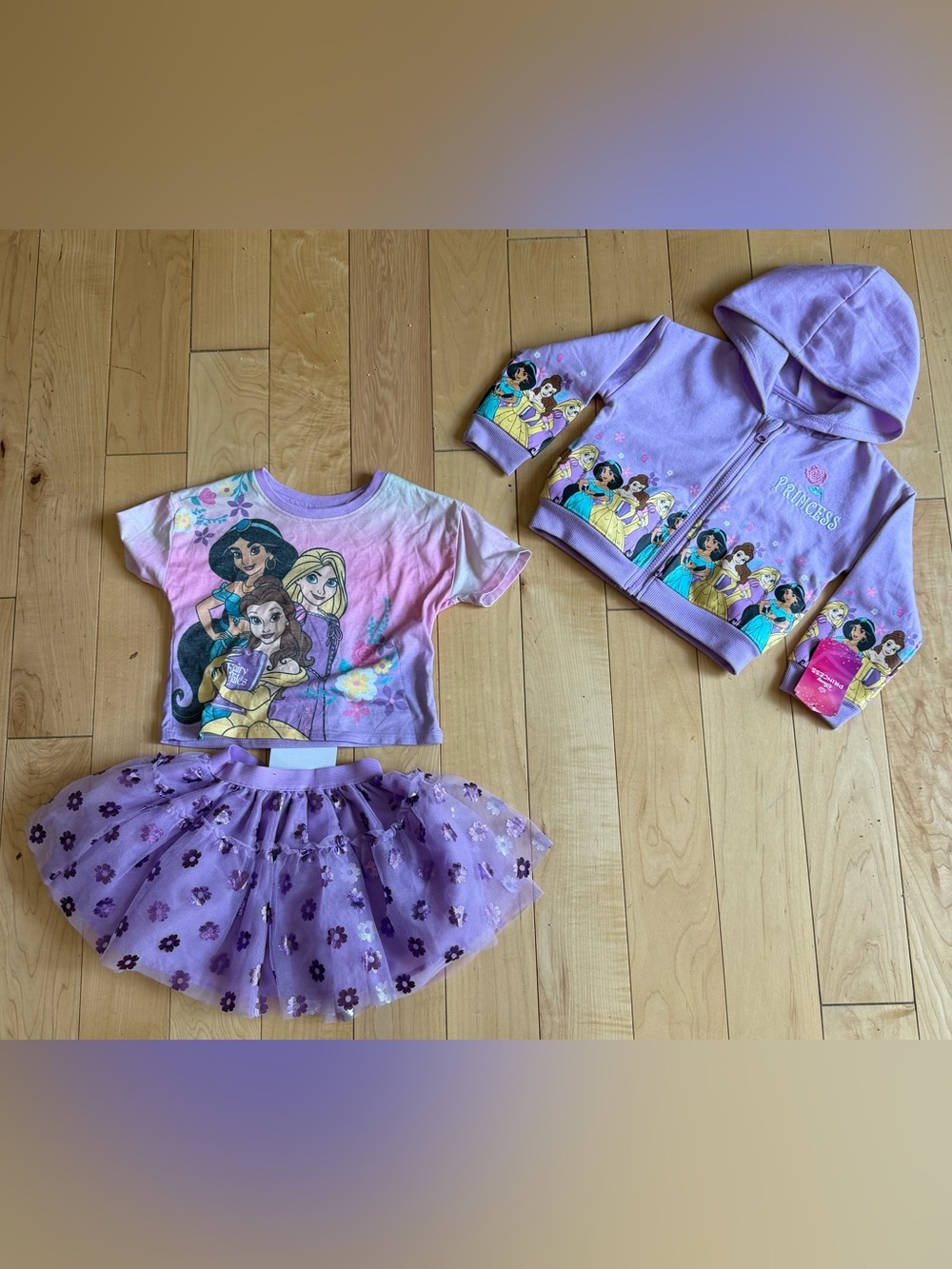 Disney Princess Matching Set - Tutu, Tee & Hoodie